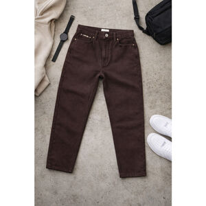 I Love Ugly Slim Kobe Pants Mens Size S Brown Straight Cropped 29 X 24